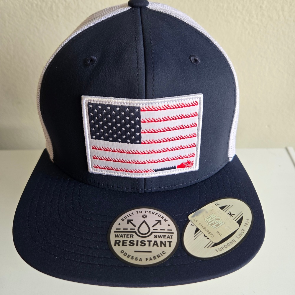 Dallas Cowboys Hooey Rope Flag Snapback Trucker Hat Navy White Odessa DC086 OSFM